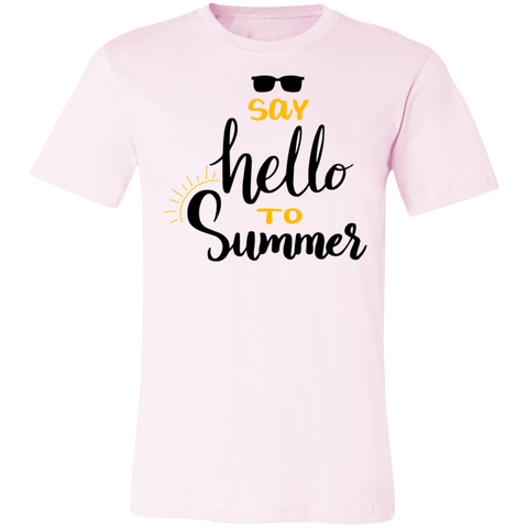 Image of Say Hello To Summer Unisex Jersey T-Shirt - DNA Trends