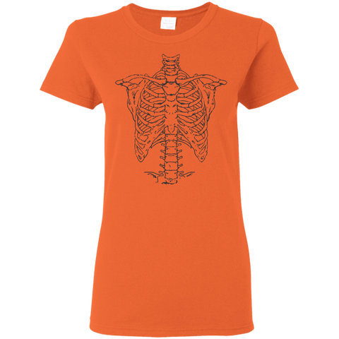 Image of Spooky Skeleton Body Halloween Costume T-shirt(Women) - DNA Trends