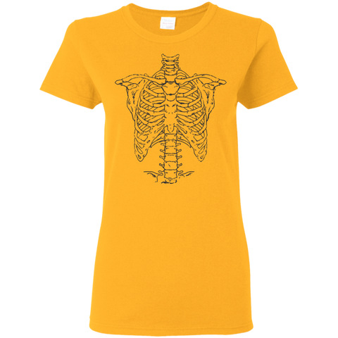 Image of Spooky Skeleton Body Halloween Costume T-shirt(Women) - DNA Trends
