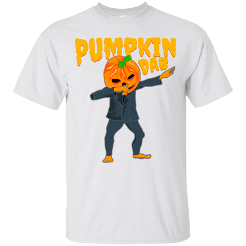 Image of Trendy Pumpkinhead Dab T-Shirt Halloween Apparel (Men) - DNA Trends