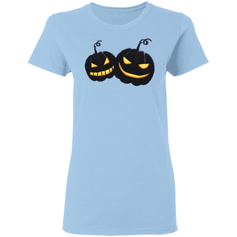 Image of Black Pumpkin Halloween Costume Ladies' T-Shirt - DNA Trends