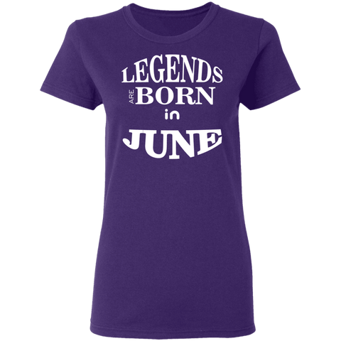Image of Adorable Legends Are Born In June Ladies' T-Shirt - DNA Trends