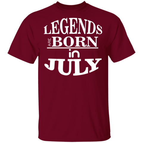 Image of Legends are Born in July T-Shirt - DNA Trends