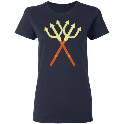 Image of Double Trident Halloween Costume Ladies' T-Shirt - DNA Trends