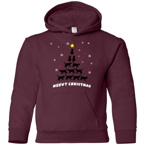 Image of Stylish Meowy Christmas Pullover Christmas Hoodie for The Youth - DNA Trends