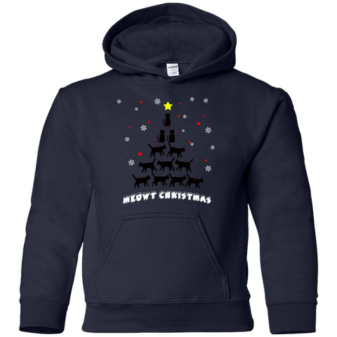 Image of Stylish Meowy Christmas Pullover Christmas Hoodie for The Youth - DNA Trends