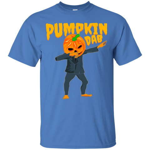 Image of Trendy Pumpkinhead Dab T-Shirt Halloween Apparel (Men) - DNA Trends