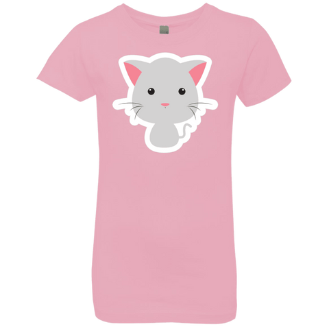 Image of Cute Kitty Girls' Princess T-Shirt - DNA Trends