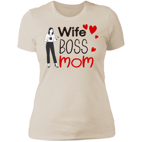 Image of Wife , Boss , Mom Ladies' NL T-Shirt - DNA Trends