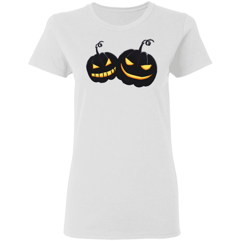 Image of Black Pumpkin Halloween Costume Ladies' T-Shirt - DNA Trends