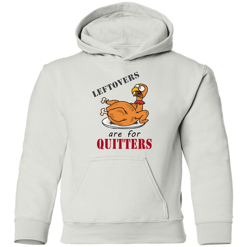 Image of Leftovers are for Quitters Thanksgiving Pullover Hoodie(Boys) - DNA Trends