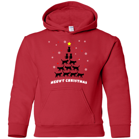 Image of Stylish Meowy Christmas Pullover Christmas Hoodie for The Youth - DNA Trends