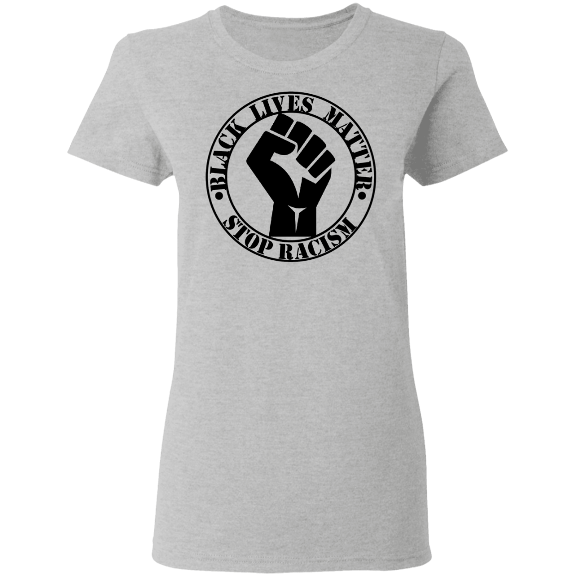 BLM NO TO RACISM Ladies'  T-Shirt - DNA Trends