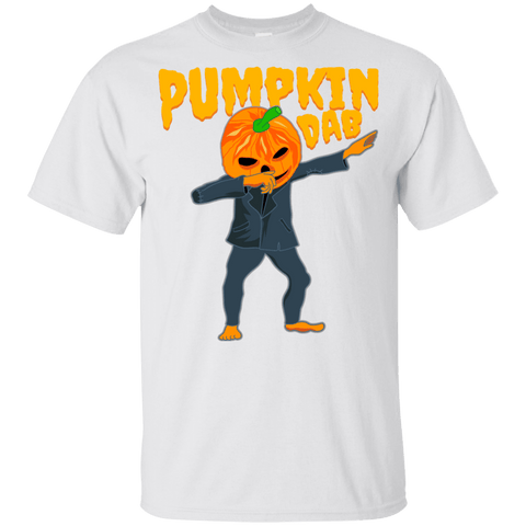 Image of Trendy Pumpkinhead Dab T-Shirt Halloween Tees (Boys) - DNA Trends