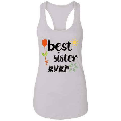 Image of Best Sister Ever Ladies Ideal Racerback Tank - DNA Trends