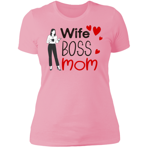 Image of Wife , Boss , Mom Ladies' NL T-Shirt - DNA Trends