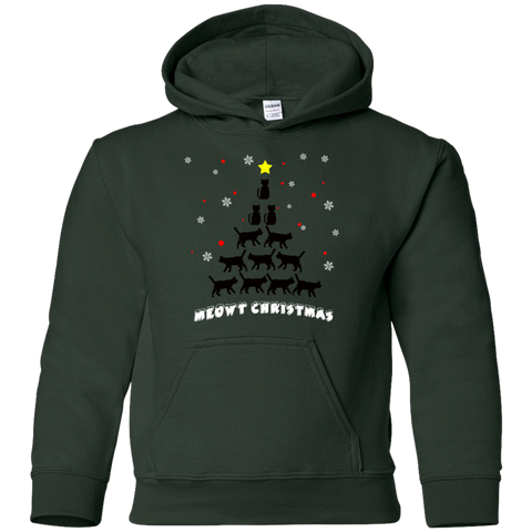 Image of Stylish Meowy Christmas Pullover Christmas Hoodie for The Youth - DNA Trends