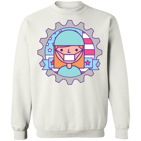 Image of Essential Worker Labor Day Crewneck Pullover Sweatshirt - DNA Trends