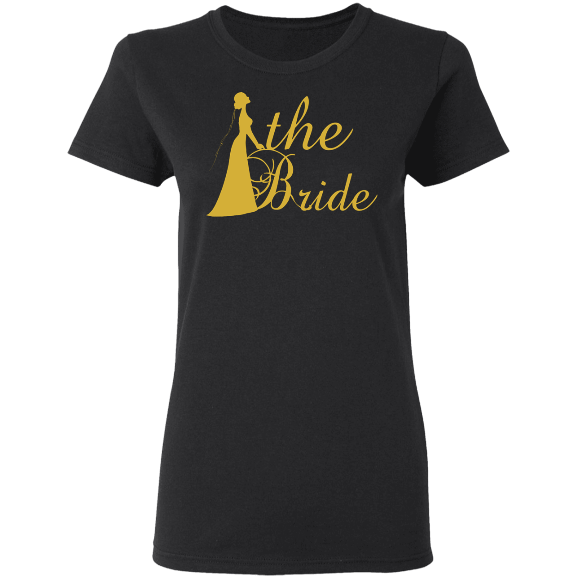 Bridal Shower- Golden Font Bachelorette Party  Ladies' T-Shirt For Bride - DNA Trends