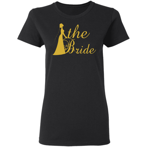 Image of Bridal Shower- Golden Font Bachelorette Party  Ladies' T-Shirt For Bride - DNA Trends