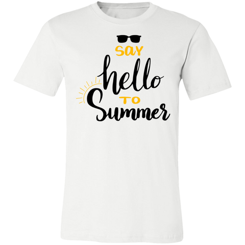 Image of Say Hello To Summer Unisex Jersey T-Shirt - DNA Trends