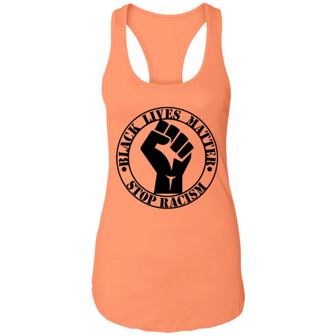 Image of BLM NO TO RACISM Ladies Tank - DNA Trends