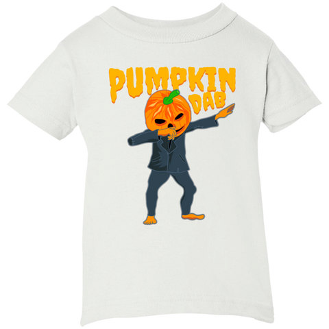 Image of Trendy Pumpkinhead Dab T-Shirt Halloween Clothing (Infants) - DNA Trends