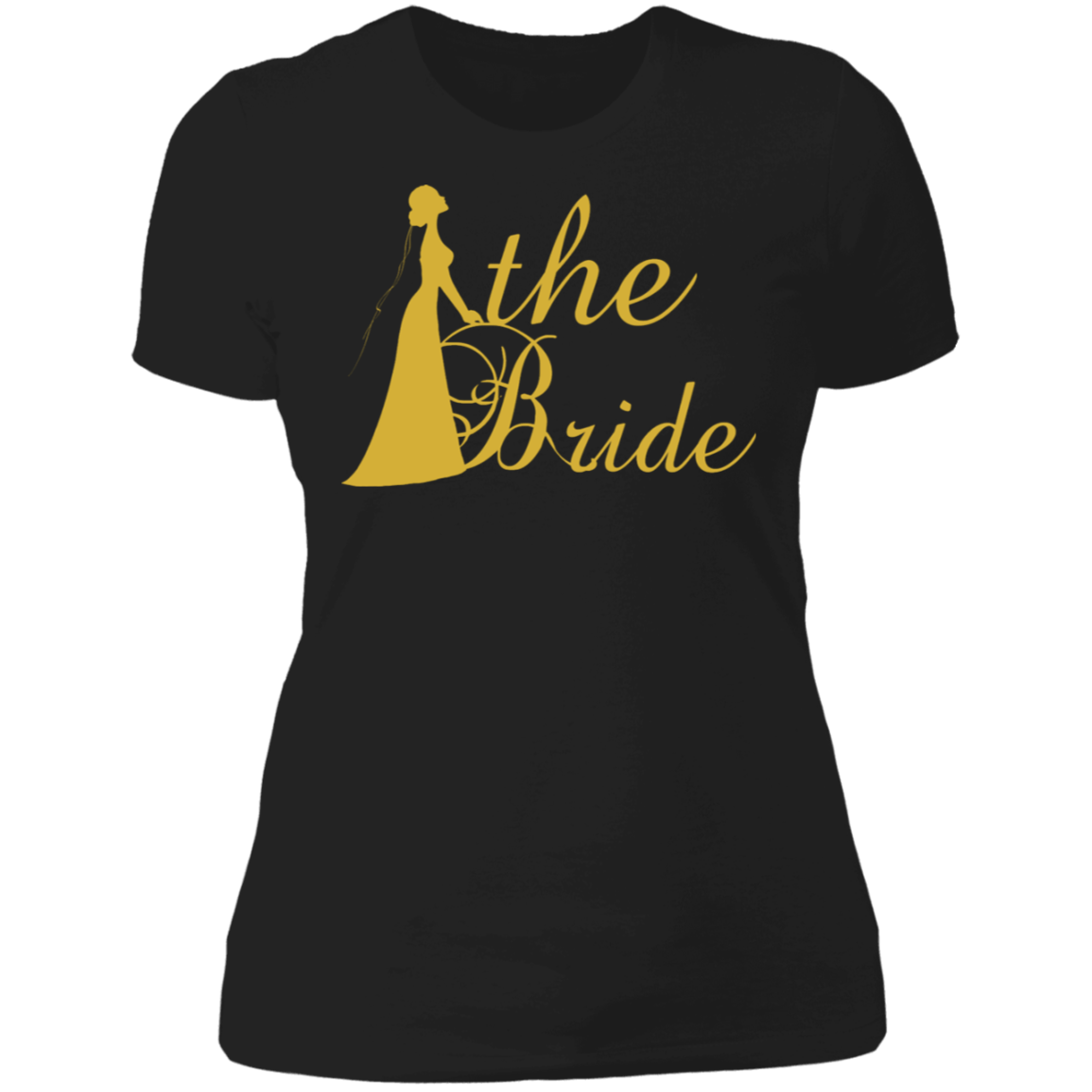 Bridal Shower- Golden Font Bachelorette Part  Ladies' NL T-Shirt For Bride - DNA Trends
