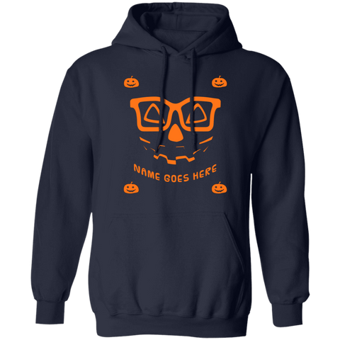 Image of Personalized Creepy Nerd Pumpkin Halloween Costume  Pullover Hoodie - DNA Trends