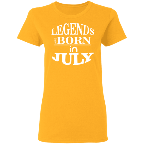 Image of Legends are Born in July Ladies' T-Shirt - DNA Trends