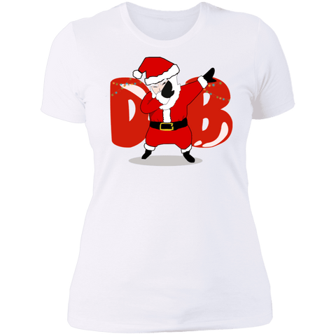 Image of Amusing Dabbing Santa Ladies' T-Shirt - DNA Trends
