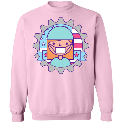 Image of Essential Worker Labor Day Crewneck Pullover Sweatshirt - DNA Trends