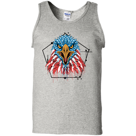 Image of Premium 4Premium 4th of July - Patriotic Eagle 100% Cotton Tank Top - DNA Trends