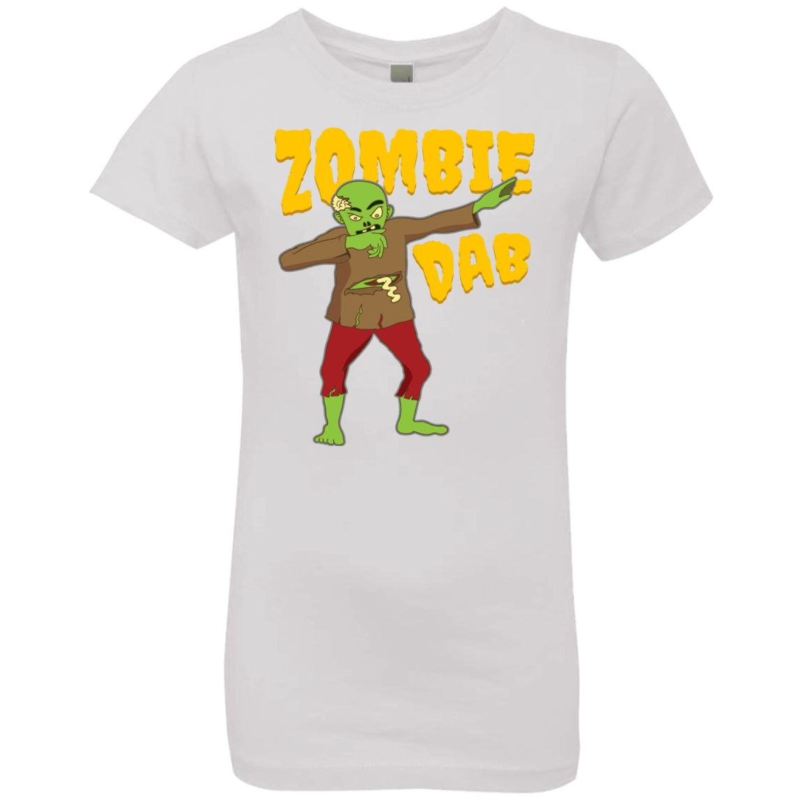 Trendy Zombie Dab T-Shirt Halloween Tees (Girls) - DNA Trends