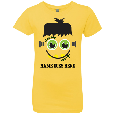 Image of Personalised Frankenstein  Halloween Costume T-Shirt(Girls) - DNA Trends