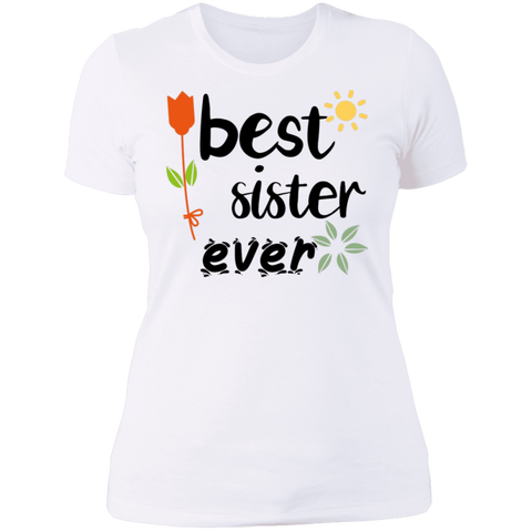 Image of Best Sister Ever Ladies' Boyfriend T-Shirt - DNA Trends