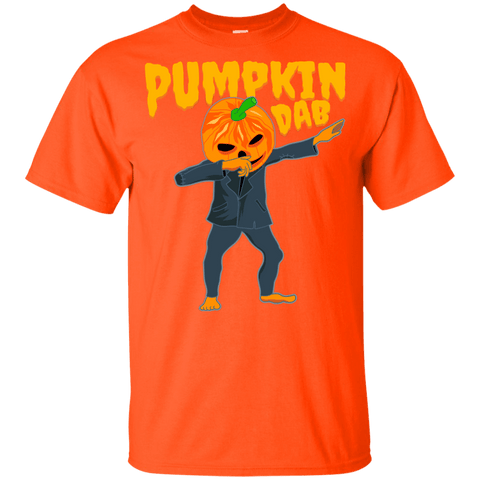 Image of Trendy Pumpkinhead Dab T-Shirt Halloween Tees (Boys) - DNA Trends