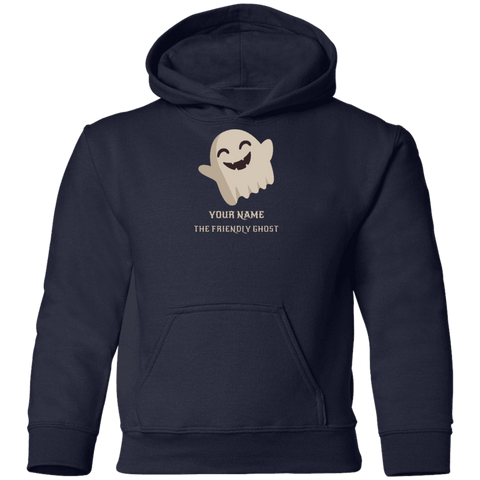 Image of Personalised Friendly Ghost Halloween Costume Pullover Hoodie(Kids) - DNA Trends