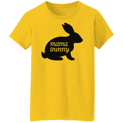 Image of Mama Bunny Easter Ladies' T-Shirt: For Moms, Easter Bunny, nursing mother Easter,Mom Matching Outfit, 2022 Easter Mom, Best Mom