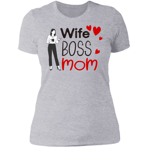 Image of Wife , Boss , Mom Ladies' NL T-Shirt - DNA Trends
