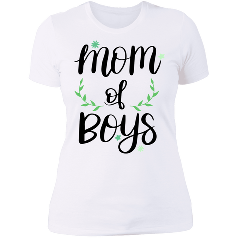 Image of MOM of Boys Mother's Day Ladies' T-Shirt - DNA Trends