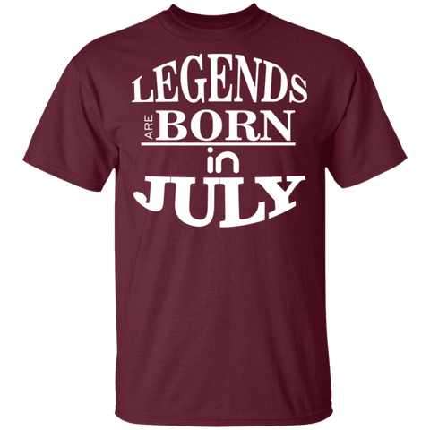 Image of Legends are Born in July T-Shirt - DNA Trends