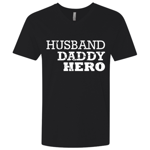Image of Husband Daddy Hero  Premium Fitted T-Shirt - DNA Trends