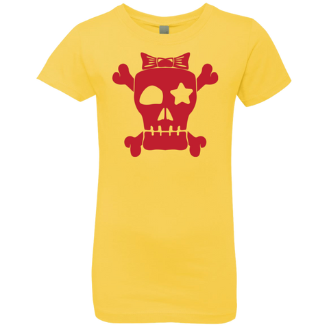 Image of Spooky Skull Halloween Girls' Princess T-Shirt - DNA Trends