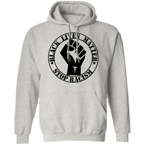 Image of BLM NO TO RACISM Pullover Hoodie - DNA Trends