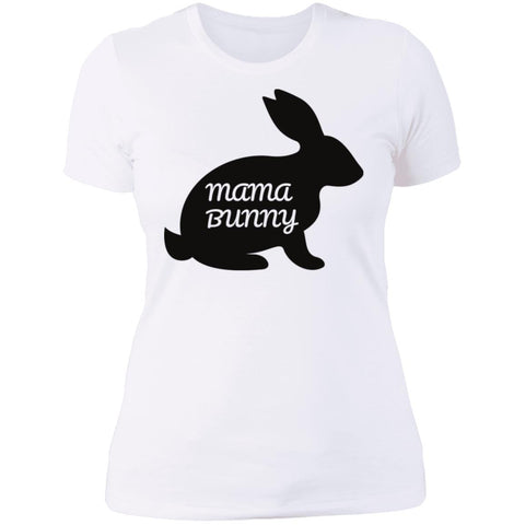 Image of Mama Bunny Easter Ladies' T-Shirt: For Moms, Easter Bunny, nursing mother Easter,Mom Matching Outfit, 2022 Easter Mom, Best Mom