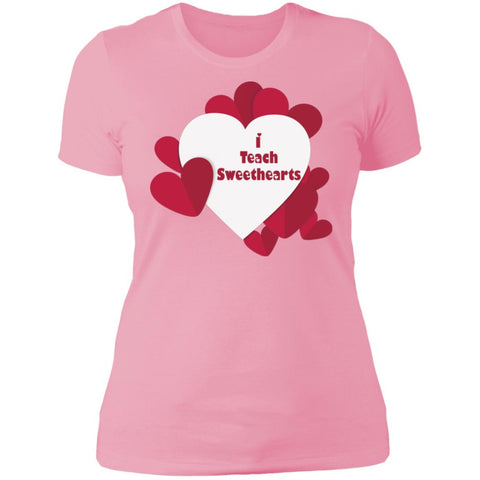Image of I Teach Sweethearts  Teacher Valentine  Ladies' T-Shirt