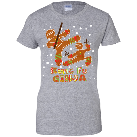 Image of Funny Kung Fu Ninja Ladies' 100% Cotton T-Shirt for This Christmas - DNA Trends