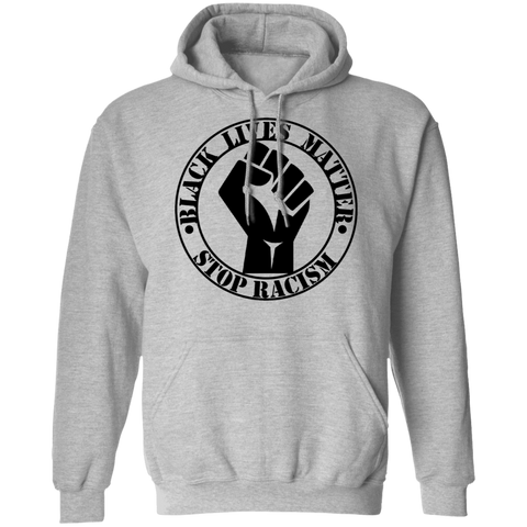 Image of BLM NO TO RACISM Pullover Hoodie - DNA Trends