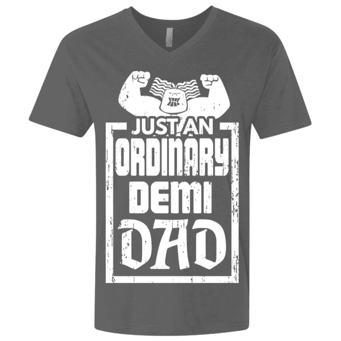 Demi Dad Premium Fitted SS V-Neck - DNA Trends
